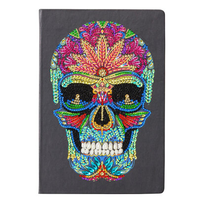 Crystal Art Skull, Notebook Diamond Painting Kit