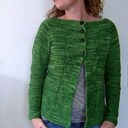 Green Leaf Cardigan