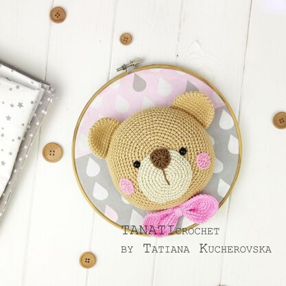 CROCHET PATTERN “Wall hanging Bear”