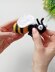 Mini crochet bee amigurumi pattern, easy crochet pattern