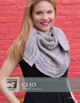 Clio Shawl in Juniper Moon Sabine - Downloadable PDF