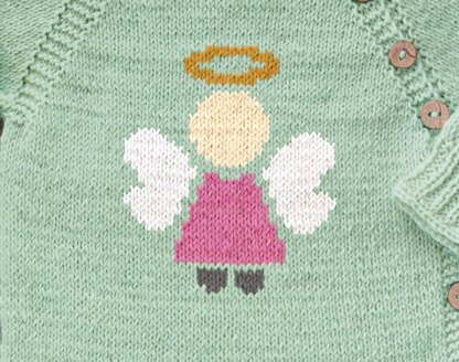 Angel kids jacket Knitting Pattern