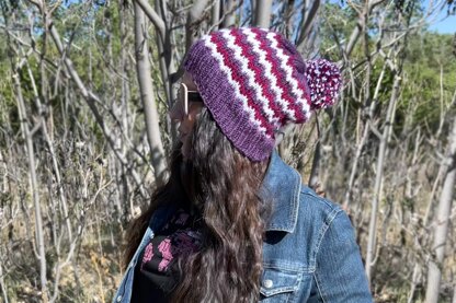 Zig Zag Knit Beanie