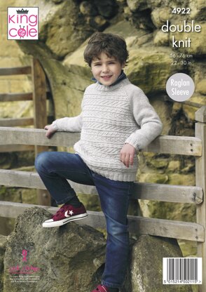 King Cole Childs Easy Knit Cardigans Knitting Pattern 4784 - Double Knit King Cole Childs Easy Knit Cardigans Knitting Pattern 4784 - Double Knit