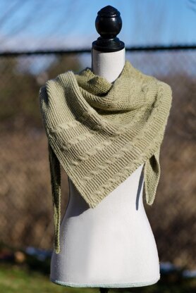 Garter & Cables Shawl