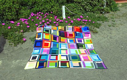 Festive Log Cabin Blanket