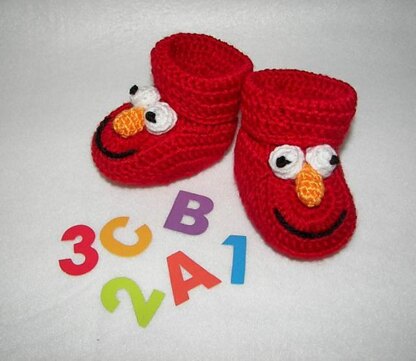 Elmo Baby Booties