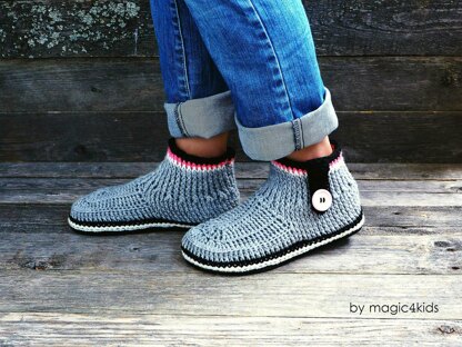 Flip-flop grey boots