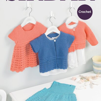Pinafore, Dress and Cardigans in Sirdar Snuggly DK - 5205 - Downloadable PDF