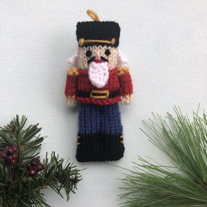 Nutcracker Knit Christmas Ornament