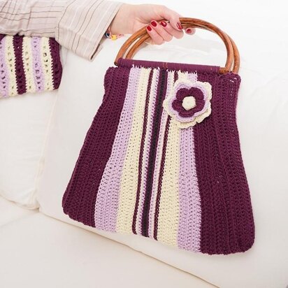 Purple Denim Purse