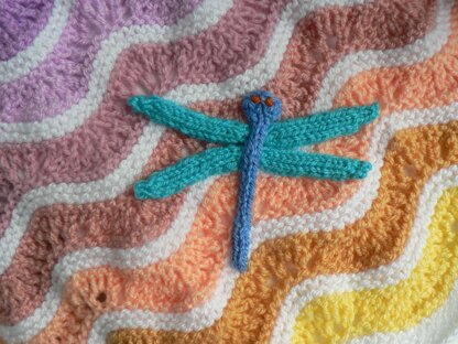 RAINBOW RIPPLES Buggy Blanket