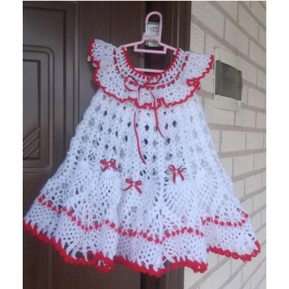 Baby crochet pineapple dress