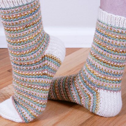 Over Left Socks - knitting pattern