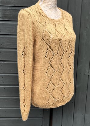 Corrynn, Diamond Patterned Sweater