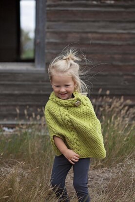 Cabled Poncho Knitting pattern by Lara Simonson | LoveCrafts