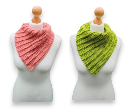 Ribbed Bandana Cowl - Kerchief