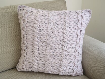 Cosy with Crochet Cables Cushion