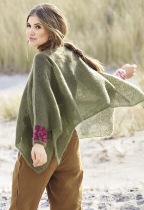 01 Poncho in Lana Grossa Silkhair - DE - Downloadable PDF