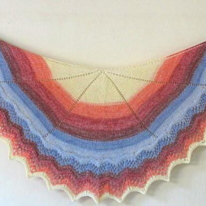 K848-Carrizo Plain shawlette - knitting pattern