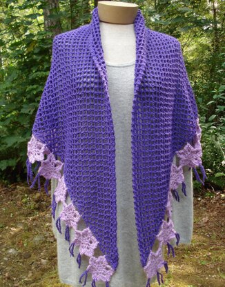 Blooming Petals Shawl - PW-110