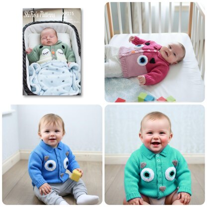 215- Owl Jackets Knitting Pattern #215