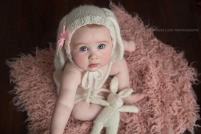 Fluffy Bunny Bonnet {Sitter}