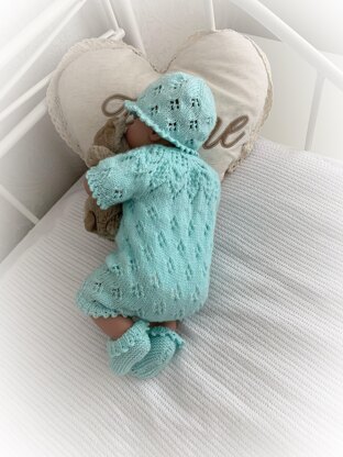 Snowdrop Romper set Knitting pattern