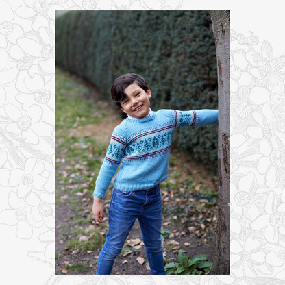 Freddie Jumper - Knitting Pattern for Boys in Willow & Lark Poetry