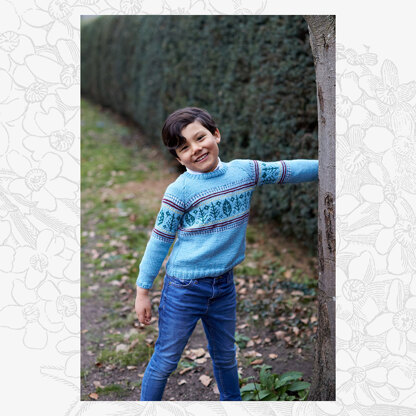 Freddie Jumper - Sweater Knitting Pattern for Boys in Willow & Lark Poetry