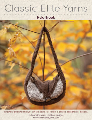 Hyla Brook Bag in Classic Elite Yarns Mountaintop Crestone and Vista - Downloadable PDF