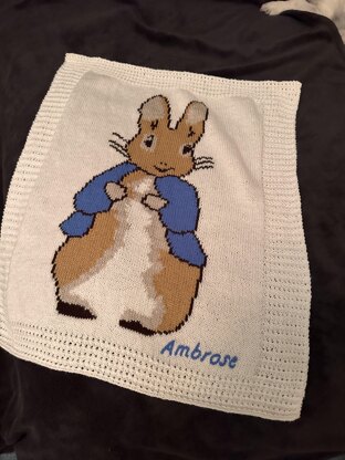 Peter rabbit 2025 blanket knitting pattern