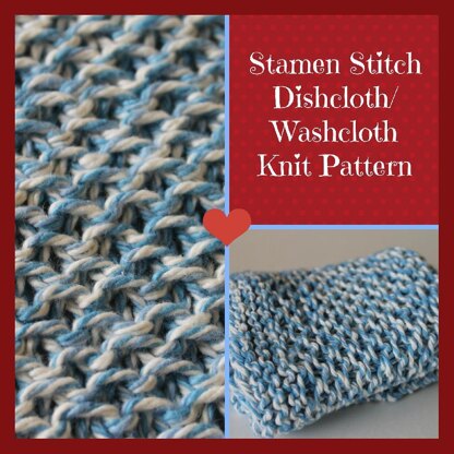 Stamen Stitch Dishcloth