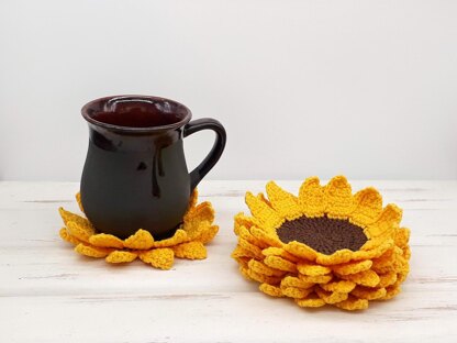 Sunflower coasters