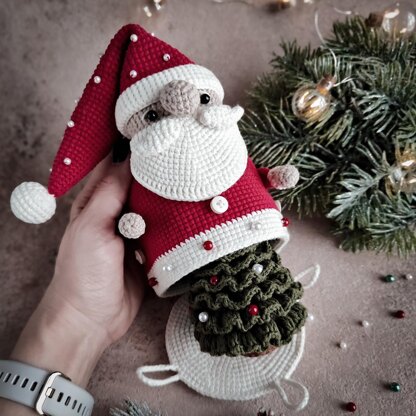 Santa and Christmas Tree