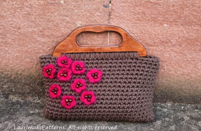 Cherry crochet purse