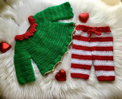 Elf Baby Costume Top & Pants N 329