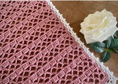 Rose Trellis Blanket