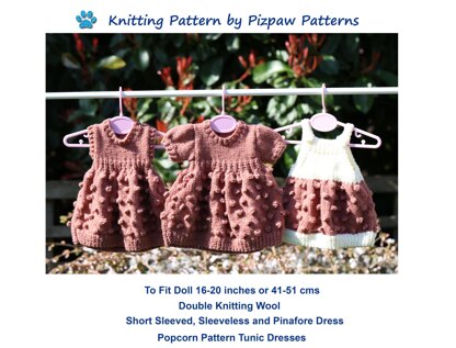 P124 Dolls Dresses Knitting Pattern (no 124)