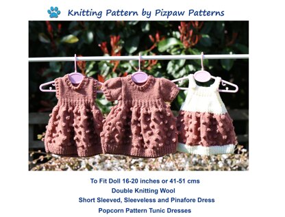 Dolls Dresses Knitting Pattern (no 124)