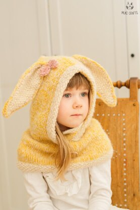 Windsor bunny hooded cowl