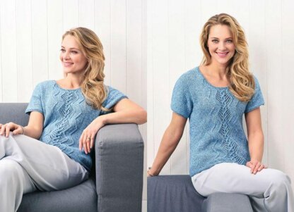 Denim Cable Panel Top