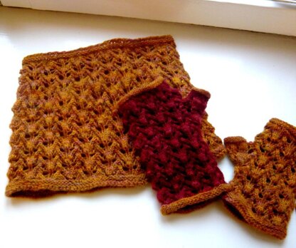 Prickles Cowl & Mitts