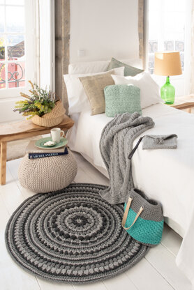 Crochet Island Rug in Hoooked Ribbon XL - Downloadable PDF