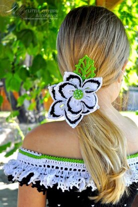 Faerie Dreams Zippered Scarf, Hat & Wildflower Pin