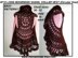 718, BOHEMIAN CROCHET VEST, LONG OR SHORT, CHILD AND ADULT