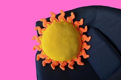 Sun Pillow Crochet Pattern