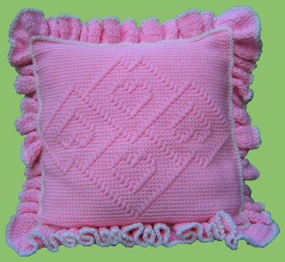 SweetHeart Afghan and Pillows