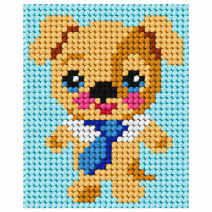 Orchidea Needlepoint Kit: My First Puppy - 17 x 20.5cm