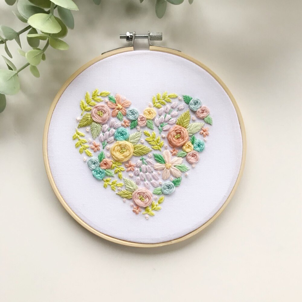 Heart embroidery deals